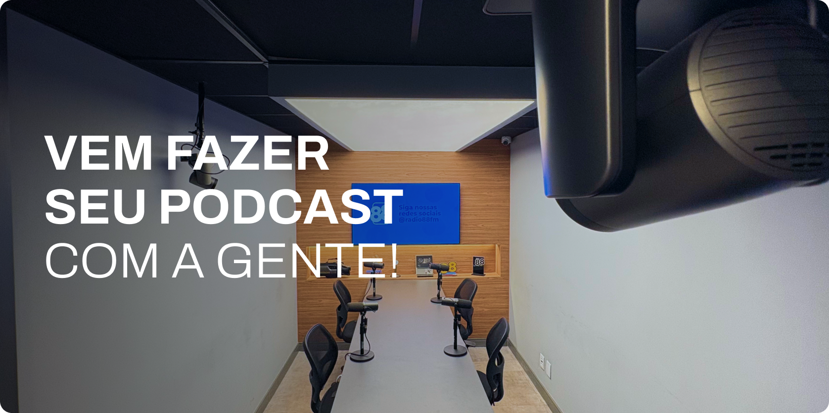 Venha fazer seu podcast com a gente