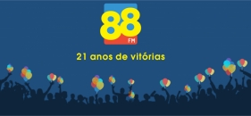 A Rádio 88 FM completa 21 anos de vitórias