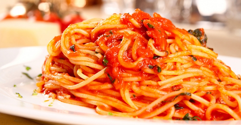 Spaghetti com salsa 